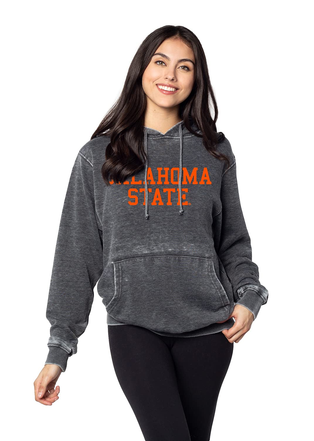 Chicka-d Women's Standard Burnout Everybody Hoodie - Soft Charcoal Pullover Sweatshirt for Casual Wear, Lounge & Street Style | Size X-Large