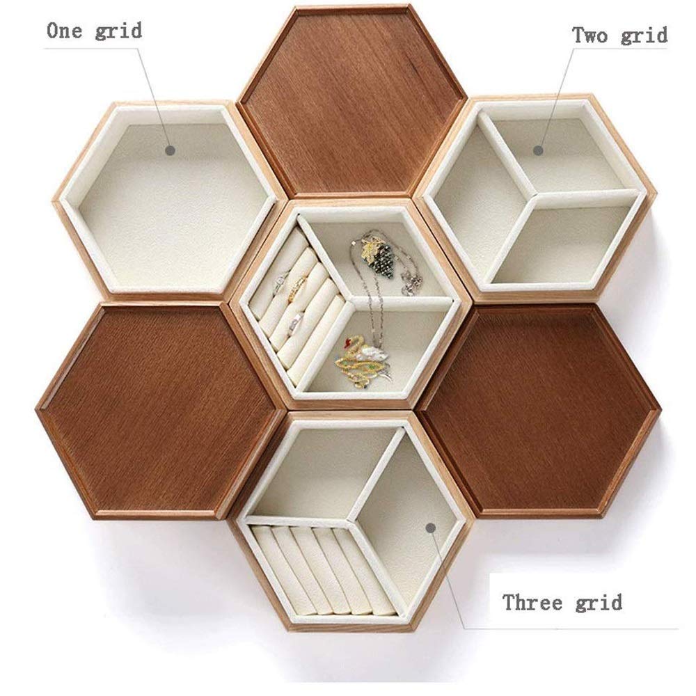 Large Leather Jewelry Organizer Box - Dustproof Jewelry Storage Case with High Capacity | Perfect for Necklace, Ring & Earring Organization at Home or Travel