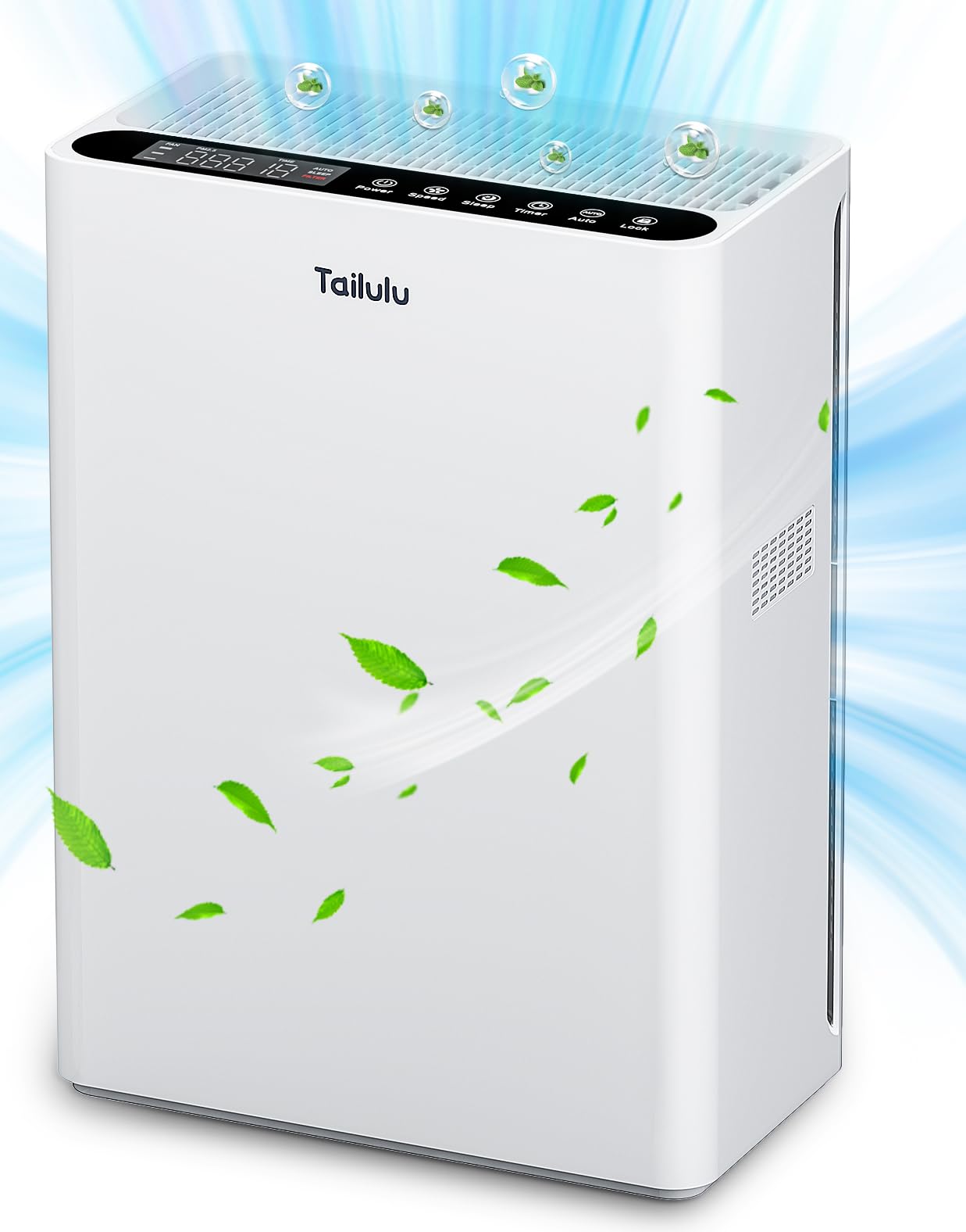 Best Air Purifier for Large Rooms up to 1740ft² - 400m³/h CADR H13 True HEPA Filter - Removes Pet Hair, Pollen, Smoke & Odors - Quiet Sleep Mode & Auto Function - Perfect for Bedroom, Living Room & Office Use