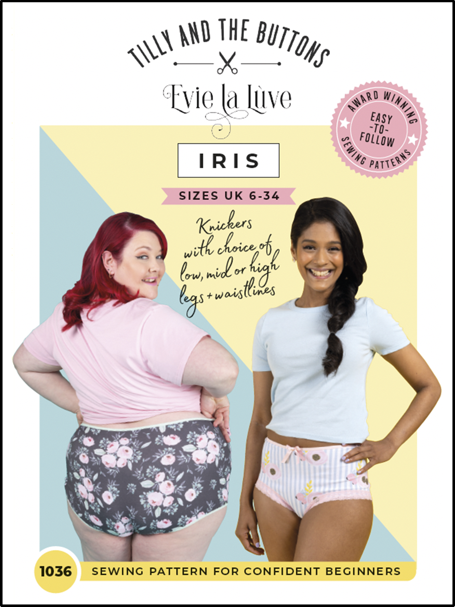 IRIS Knickers by Tilly and the Buttons x Evie La Lùve - Women's High Waist Lace Underwear for Comfort and Style | Perfect for Everyday Wear and Special Occasions