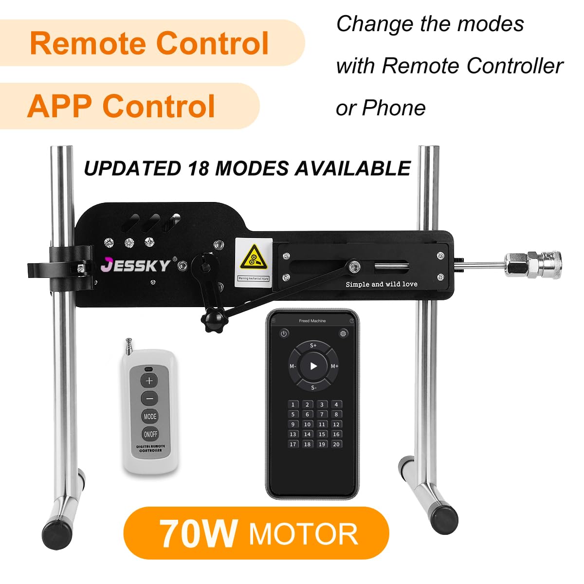 Premium Sex Machine for Couples - Adjustable Love Machine with 6 Attachments for Women & Men - Enhance Intimacy & Spice Up Your Bedroom Life