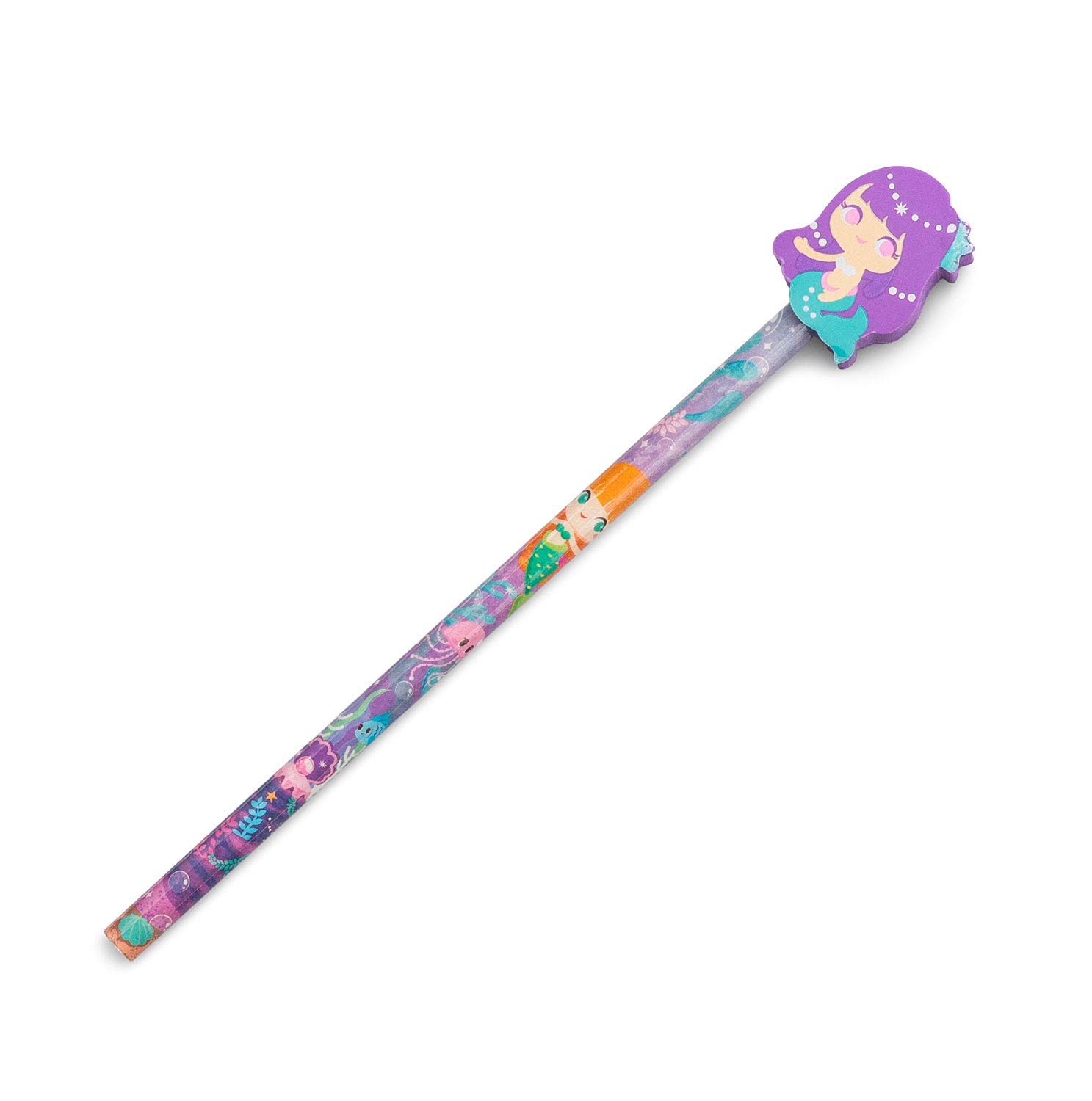 Colorful Mermaid Pencil with Eraser - Perfect for School & Art