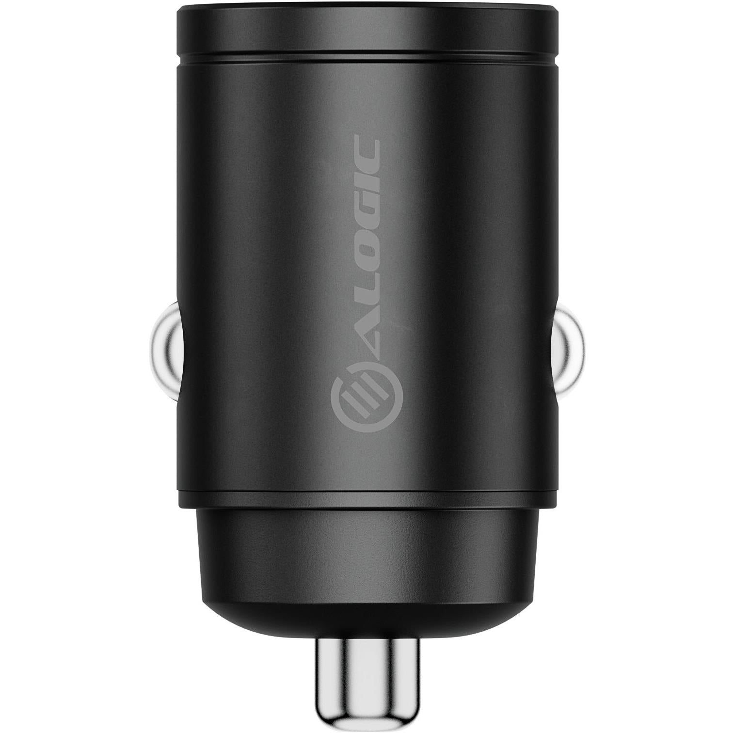 ALOGIC 30W Fast Car Charger with Dual USB-C Ports - Compact & Powerful for iPhone, Android, and More | Perfect for Road Trips & Daily Commutes