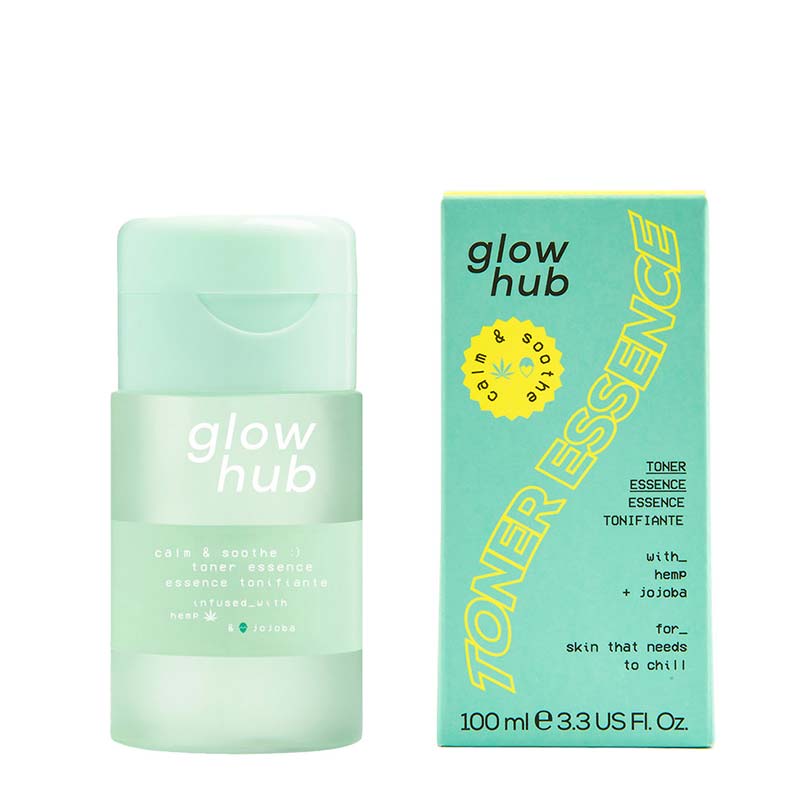 Glow Hub Calm & Soothe Hydrating Toner Essence for Sensitive Skin - Korean Skincare for Dryness & Redness Relief - Perfect for Daily Soothing Routine & Post-Sun Care