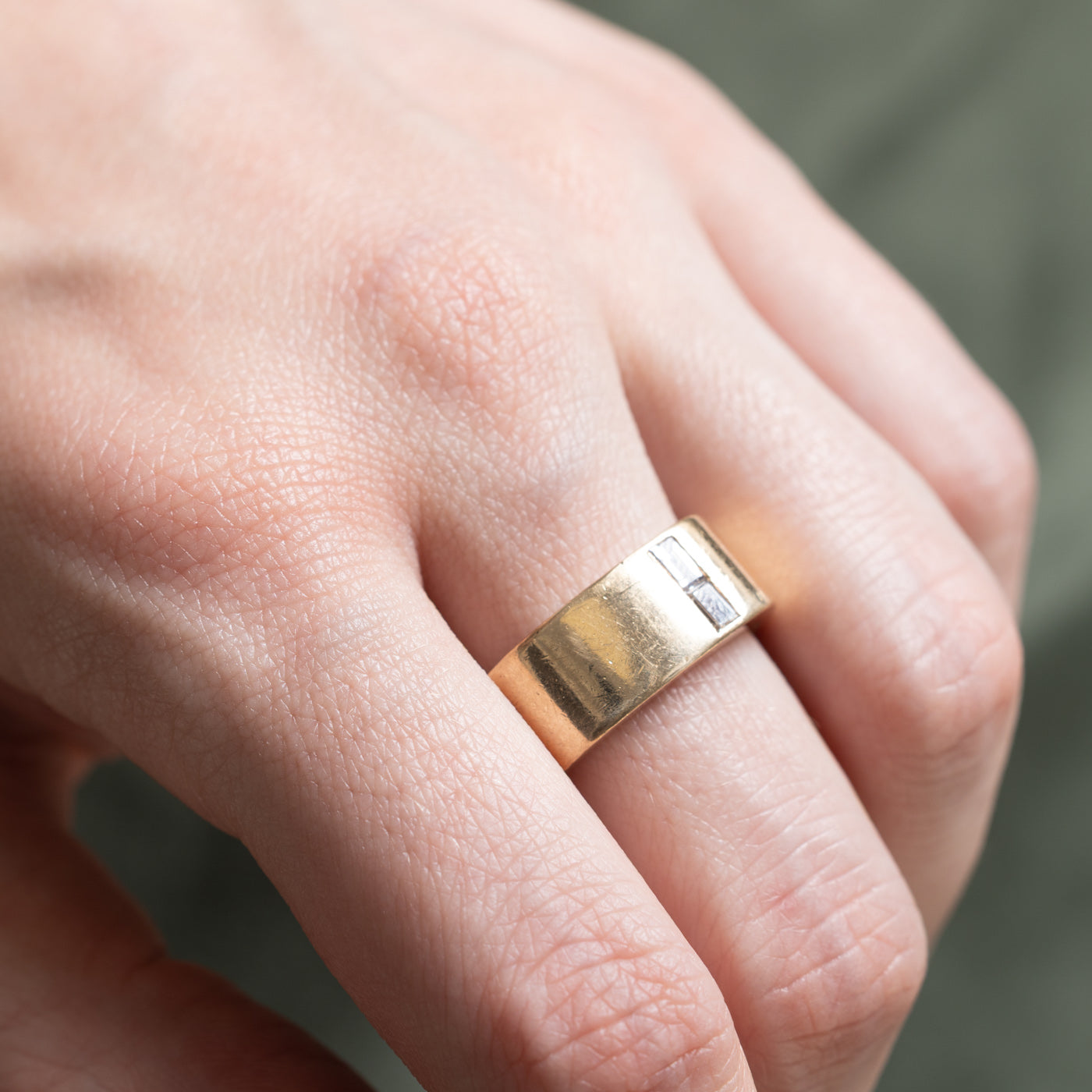 Two Stone Baguette Cut Diamond Band Ring | 0.24ctw | Size 7.75 | Elegant Wedding Band, Anniversary Gift for Her, Perfect for Special Occasions
