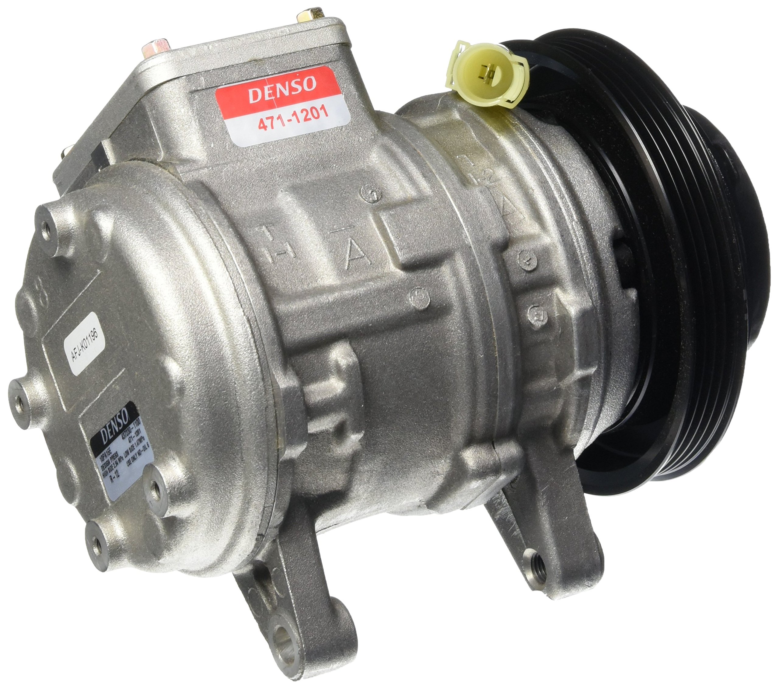 Denso 471-1201 New A/C Compressor with Clutch - Replacement for Car & Truck Air Conditioning Systems | Perfect for Summer Cooling & Vehicle Maintenance