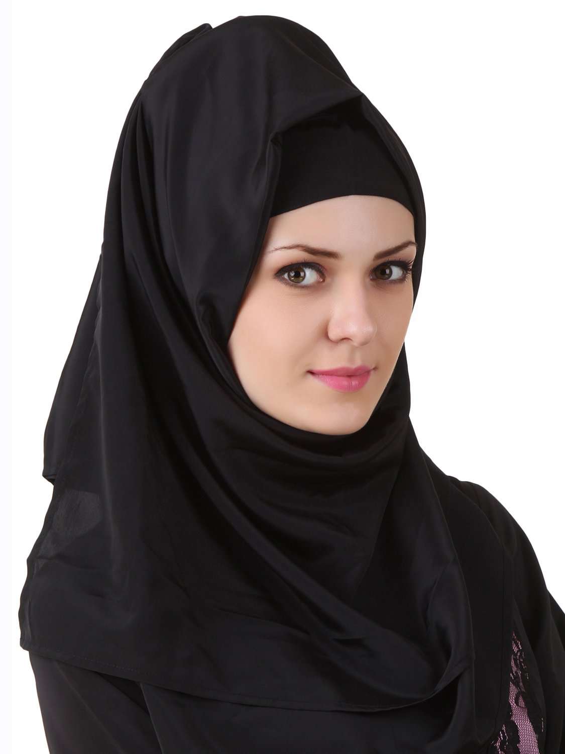 Amala Black Nida Hijab - Modest Muslim Scarf for Women - Perfect for Prayer, Work & Everyday Wear