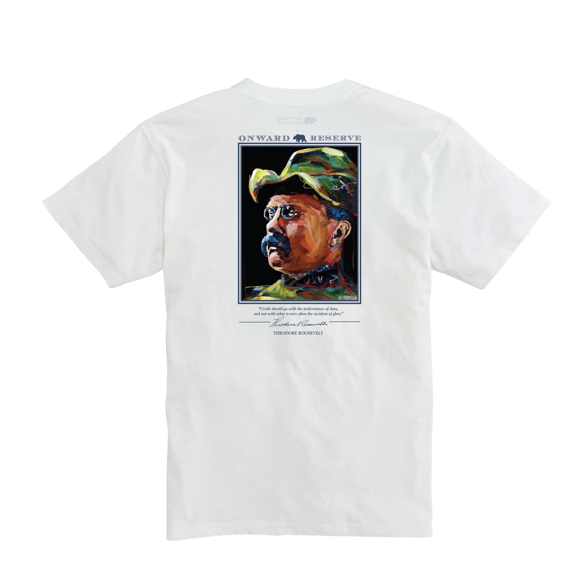Roosevelt Men's Short Sleeve T-Shirt - Comfortable Cotton Crew Neck Casual Tee for Everyday Wear | Perfect for Summer, Gym, and Street Style