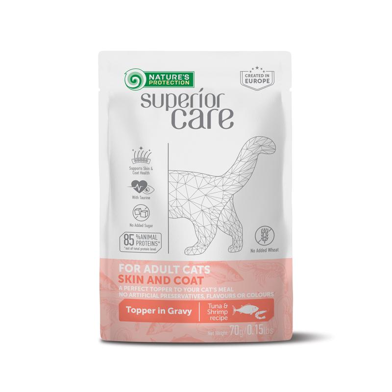 Premium Tuna & Shrimp Wet Cat Food for Adult Cats - All Breeds, Grain-Free Recipe - Perfect for Picky Eaters & Senior Cats at Mealtime