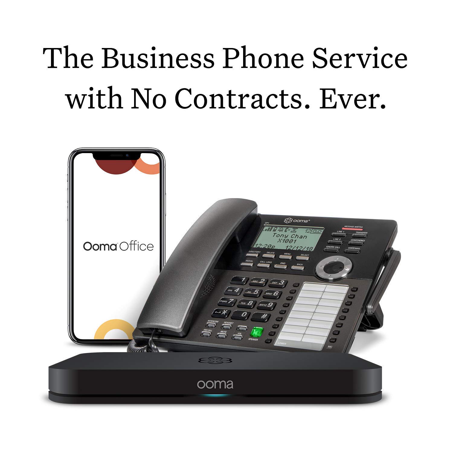Ooma Office 2 Linx Business VoIP Phone System with 2 Lines - Certified Refurbished | Ideal for Small Business & Home Office Communication