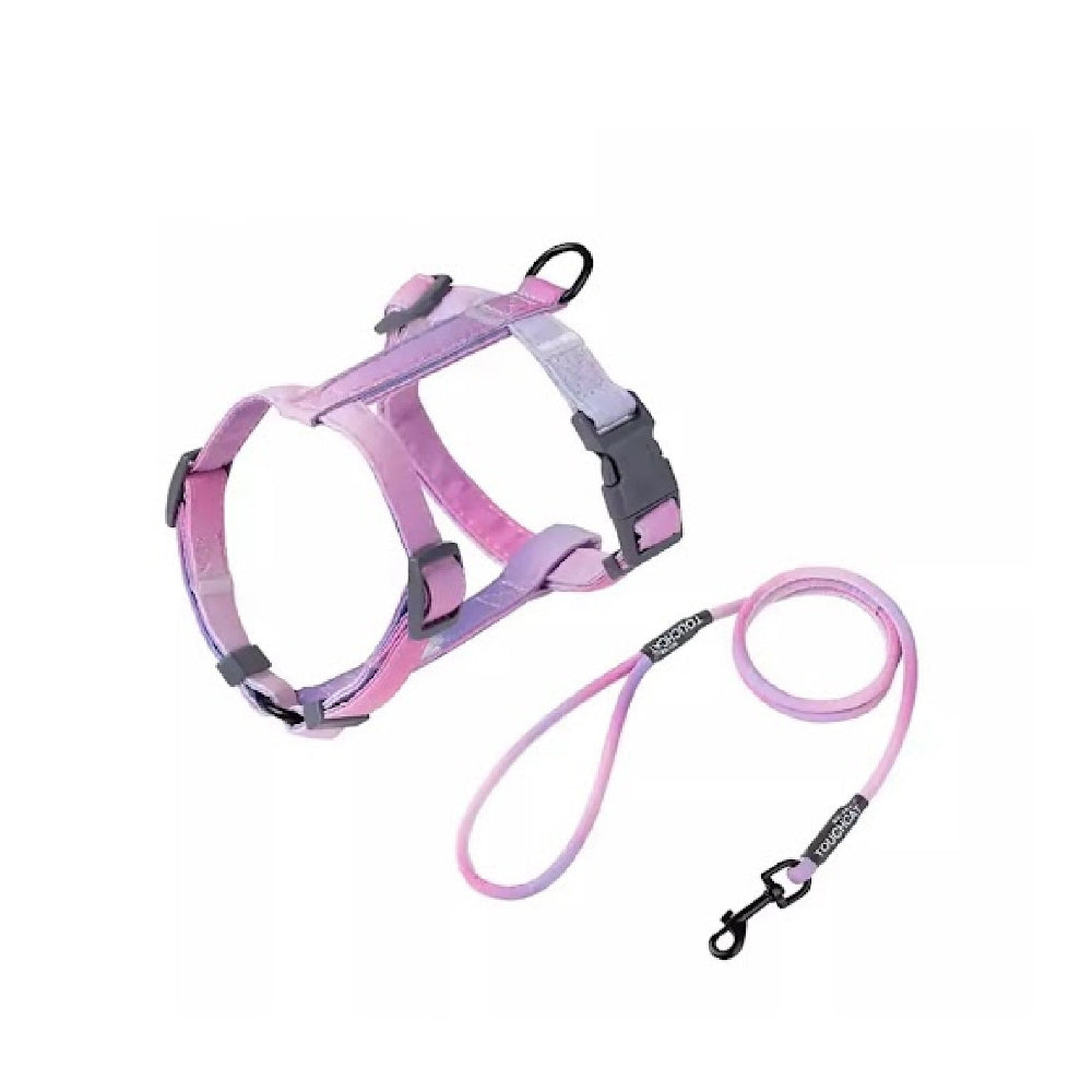 Touchcat Cat Harness and Leash Set - Adjustable Escape Proof Vest for Small Medium Cats - Perfect for Outdoor Walking, Travel & Vet Visits