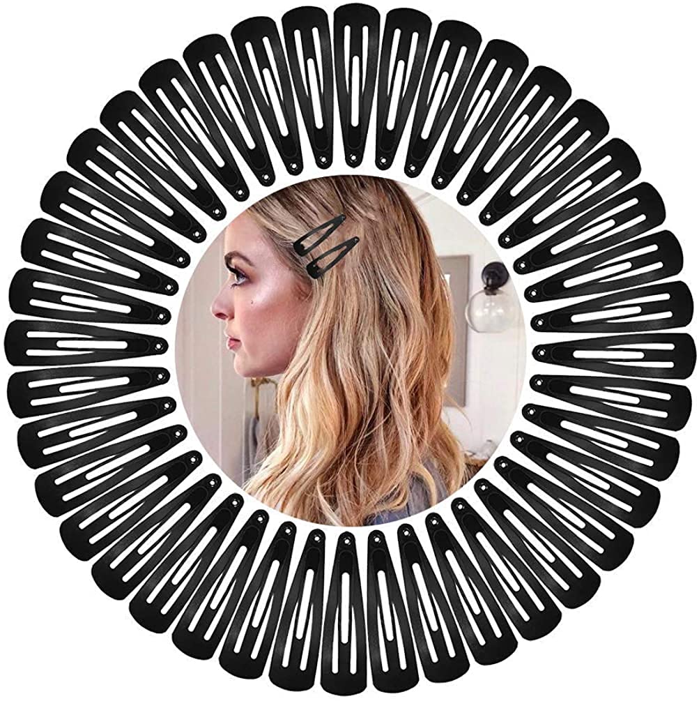Barakath No Slip Snap Hair Clips for Women, Girls & Toddlers - 48 Pack Metal Hair Barrettes - Perfect for School, Work & Everyday Hairstyles