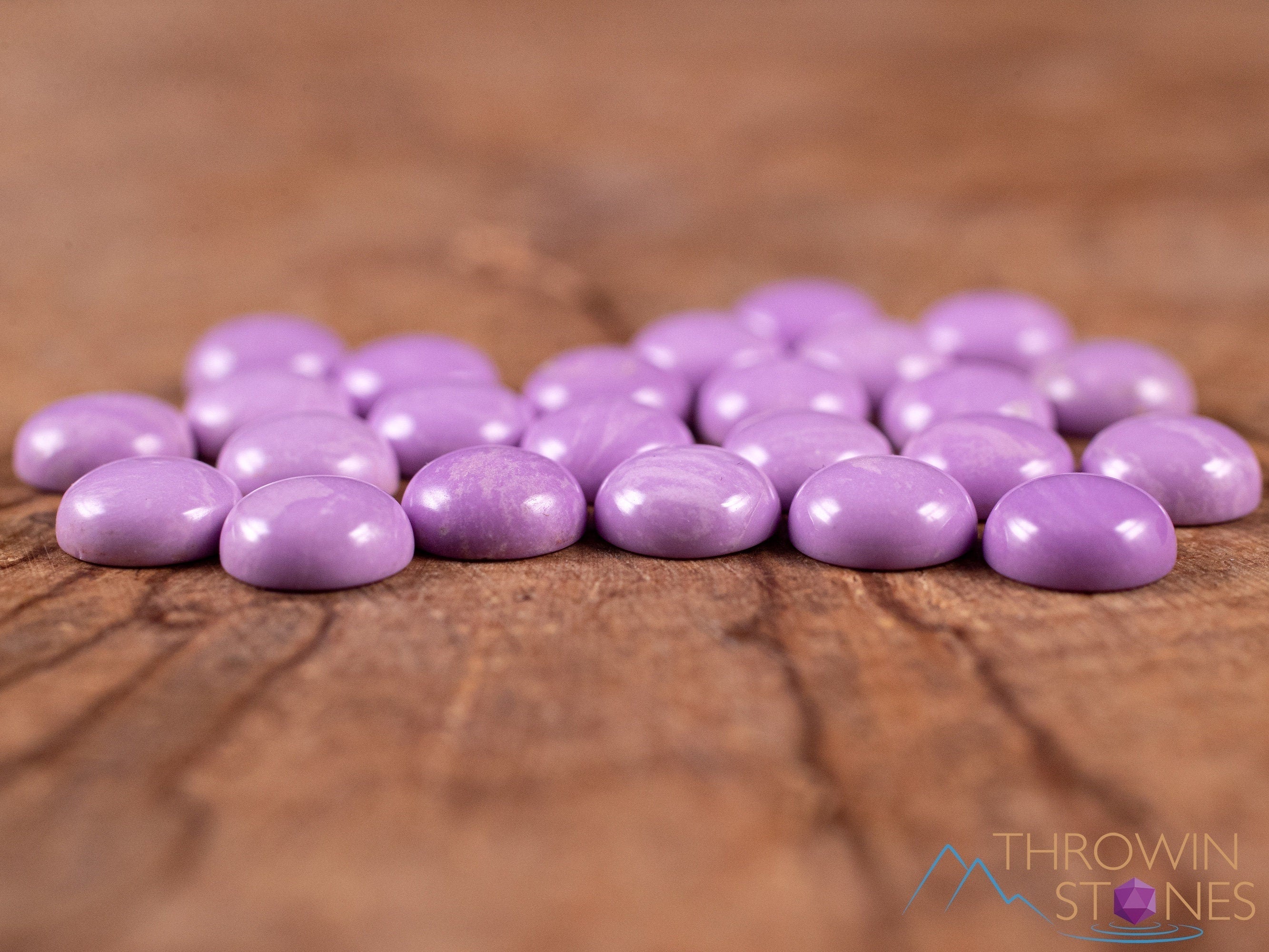 Natural Phosphosiderite Crystal Cabochons - Round Pair for Jewelry Making, Gemstone Collecting & Healing Crystals (E1980) | Perfect for DIY Crafts, Wire Wrapping & Spiritual Energy Work