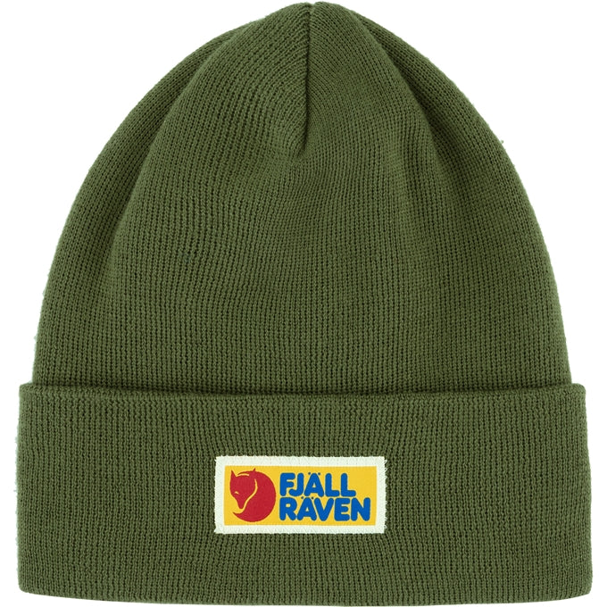 Fjallraven Vardag Classic Beanie - Warm Winter Hat for Men & Women, Olive Green, Soft Acrylic Knit - Perfect for Skiing, Hiking & Outdoor Activities