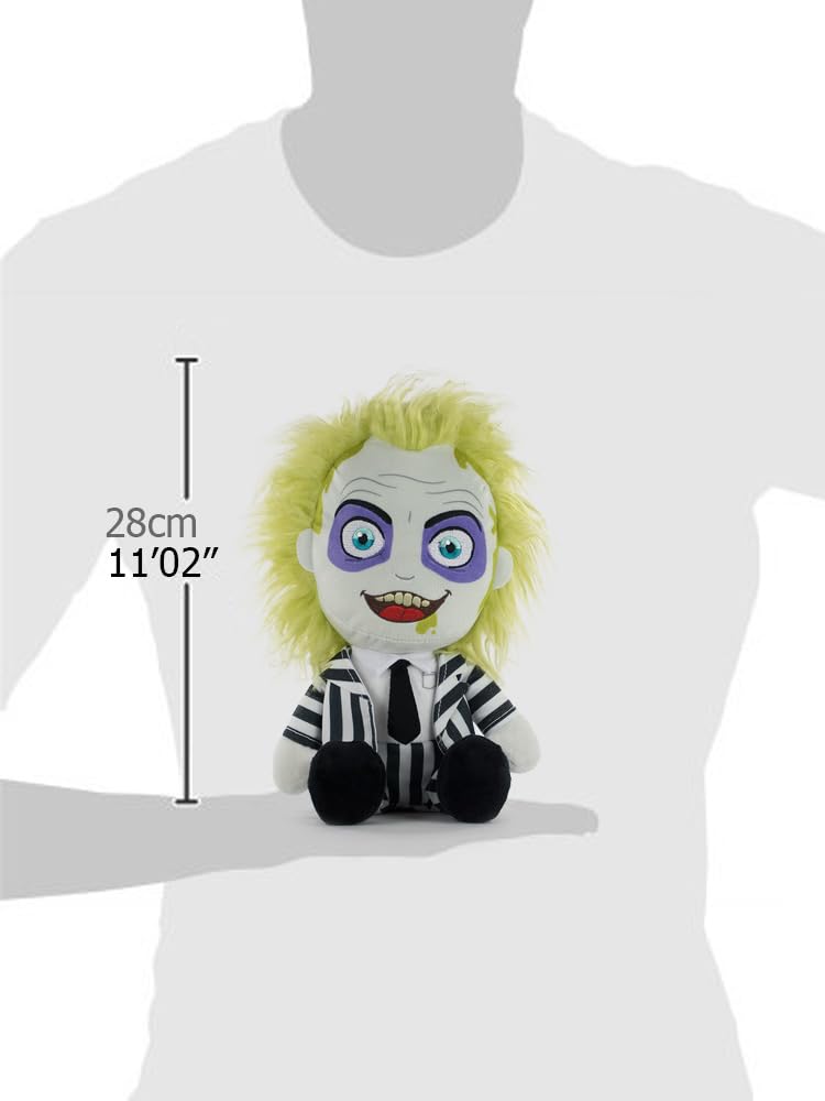 Beetlejuice Plush Toy - 28cm Soft Stuffed Animal - Play by Play 760024875 - Perfect for Halloween Decorations & Movie Fan Gifts