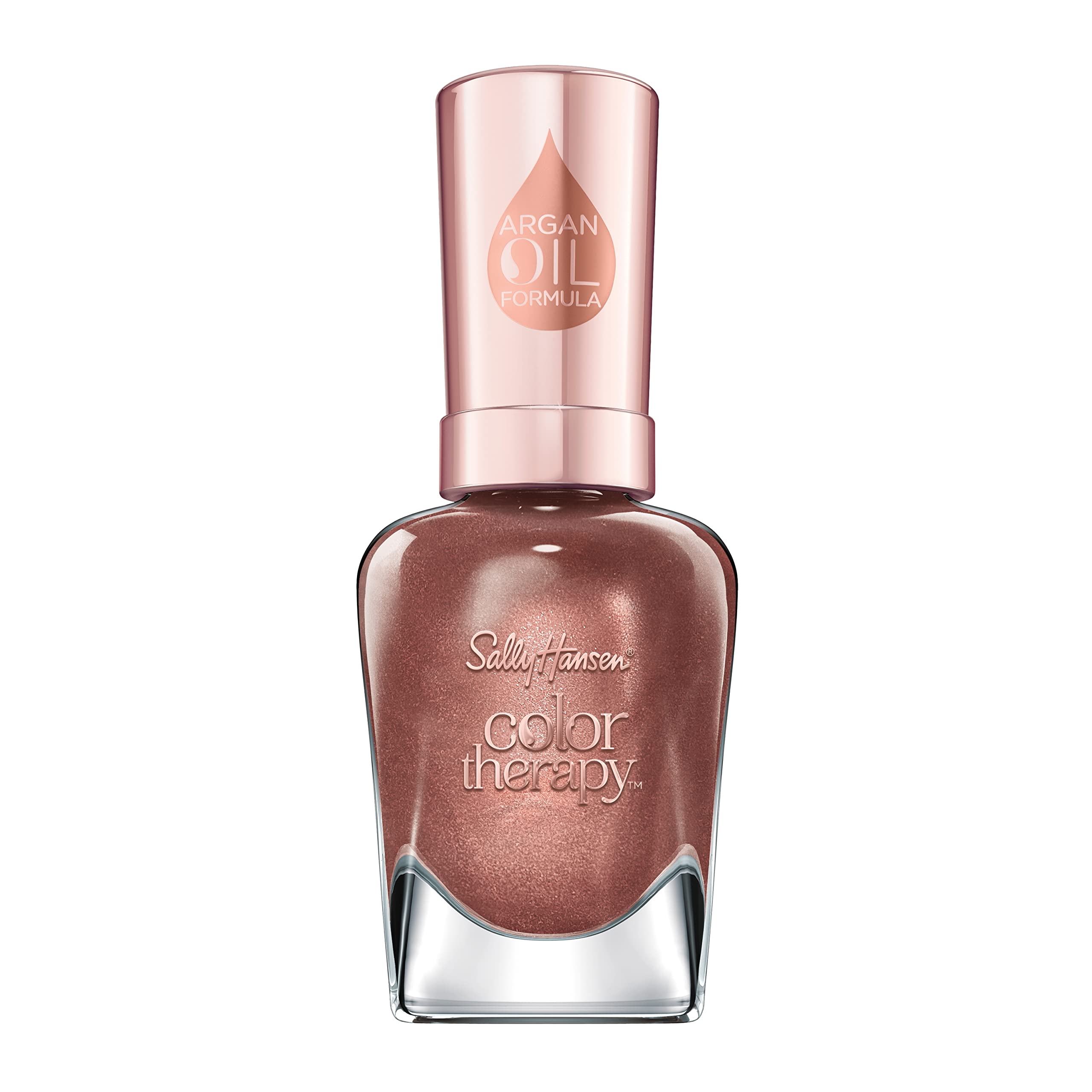 Sally Hansen Color Therapy Nail Polish - Raisin the Bar with Argan Oil Formula (0.5 Oz) | Strengthening & Growth Treatment for Strong, Healthy Nails | Perfect for Salon-Quality Manicures at Home