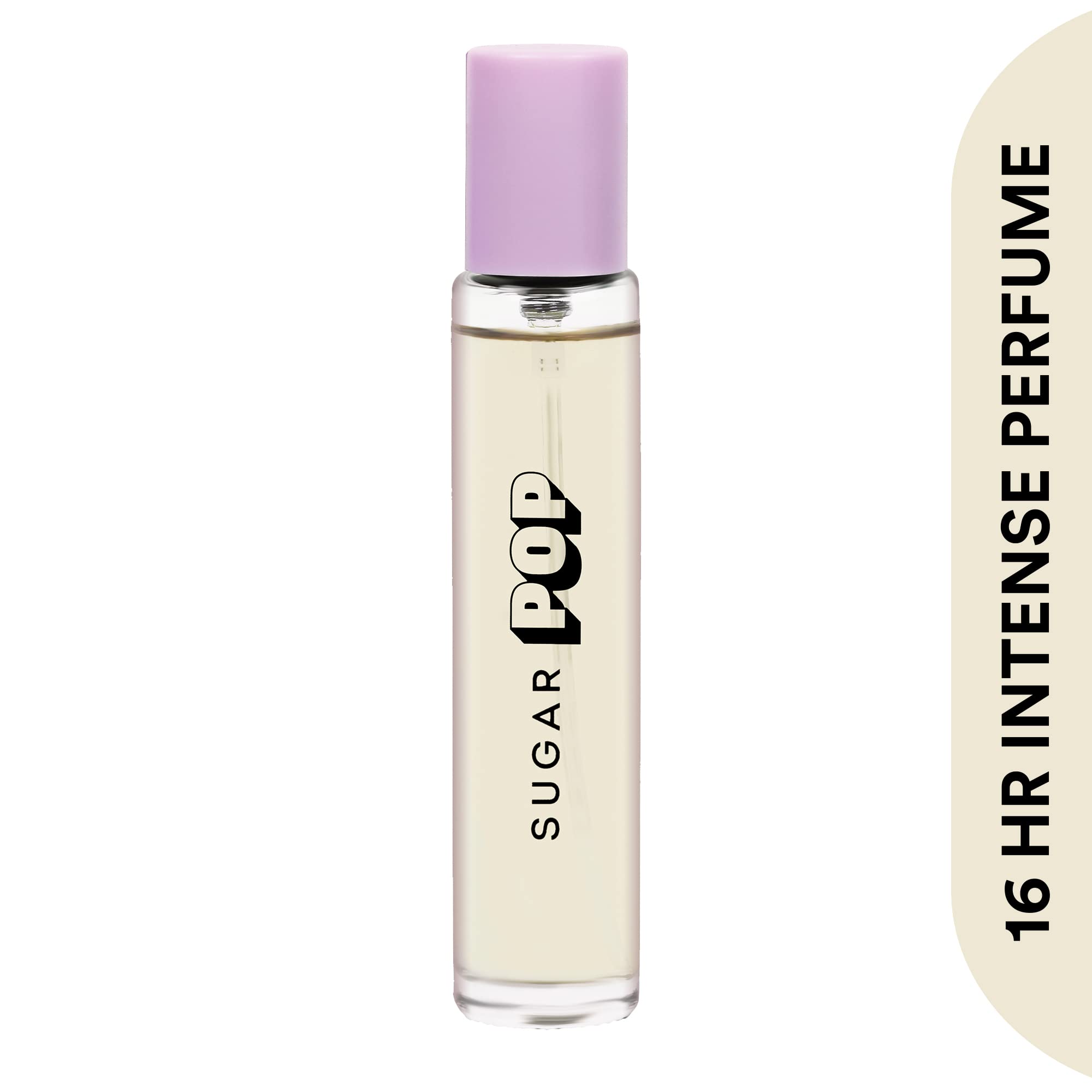 SUGAR POP Intense Liquid Perfume for Women - Floral Bloom with Floral-Fruity Notes, Long Lasting 16 Hours, Hypoallergenic & Skin Friendly, 15ml Travel Size Pocket Perfume - Perfect for Daily Wear, Office, Date Night & Special Occasions
