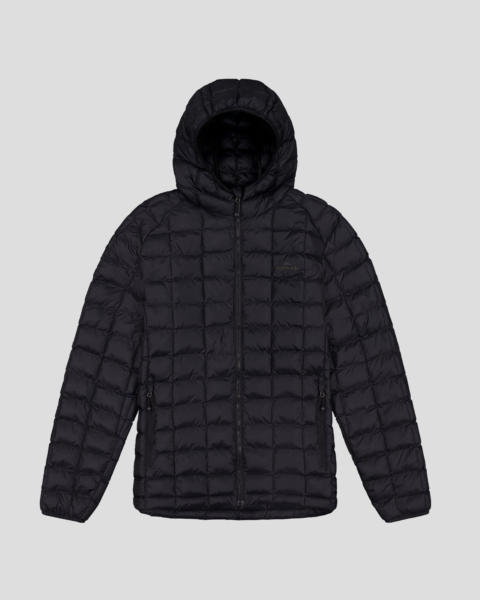 Men's Heli Insulated Hooded Jacket - Waterproof Winter Coat for Outdoor Activities | Black Stingray Color | Perfect for Hiking, Skiing & Cold Weather Adventures