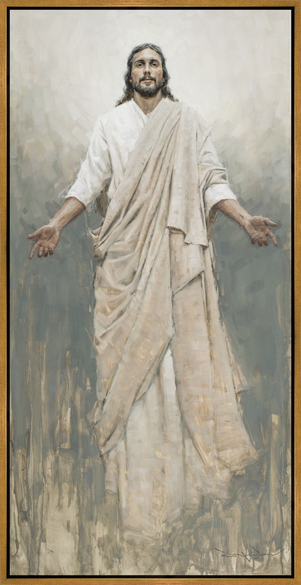 He is Risen Large Wall Art - Gallery Wrapped Canvas Christian Home Decor for Living Room, Bedroom & Church