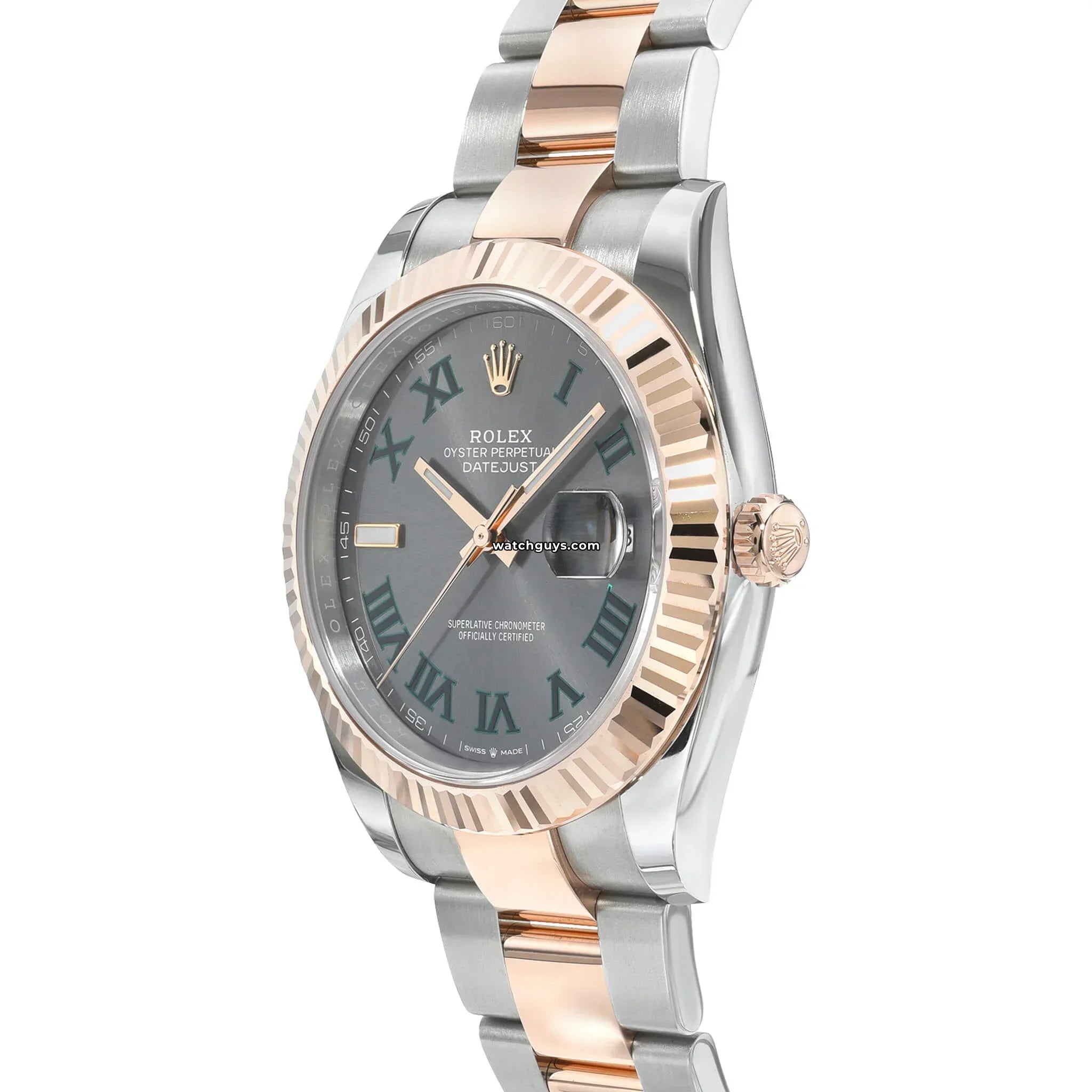 Rolex Datejust 126331 Wimbledon Oyster Watch - Luxury Stainless Steel & Everose Gold Men's Timepiece - Perfect for Business Meetings & Formal Events