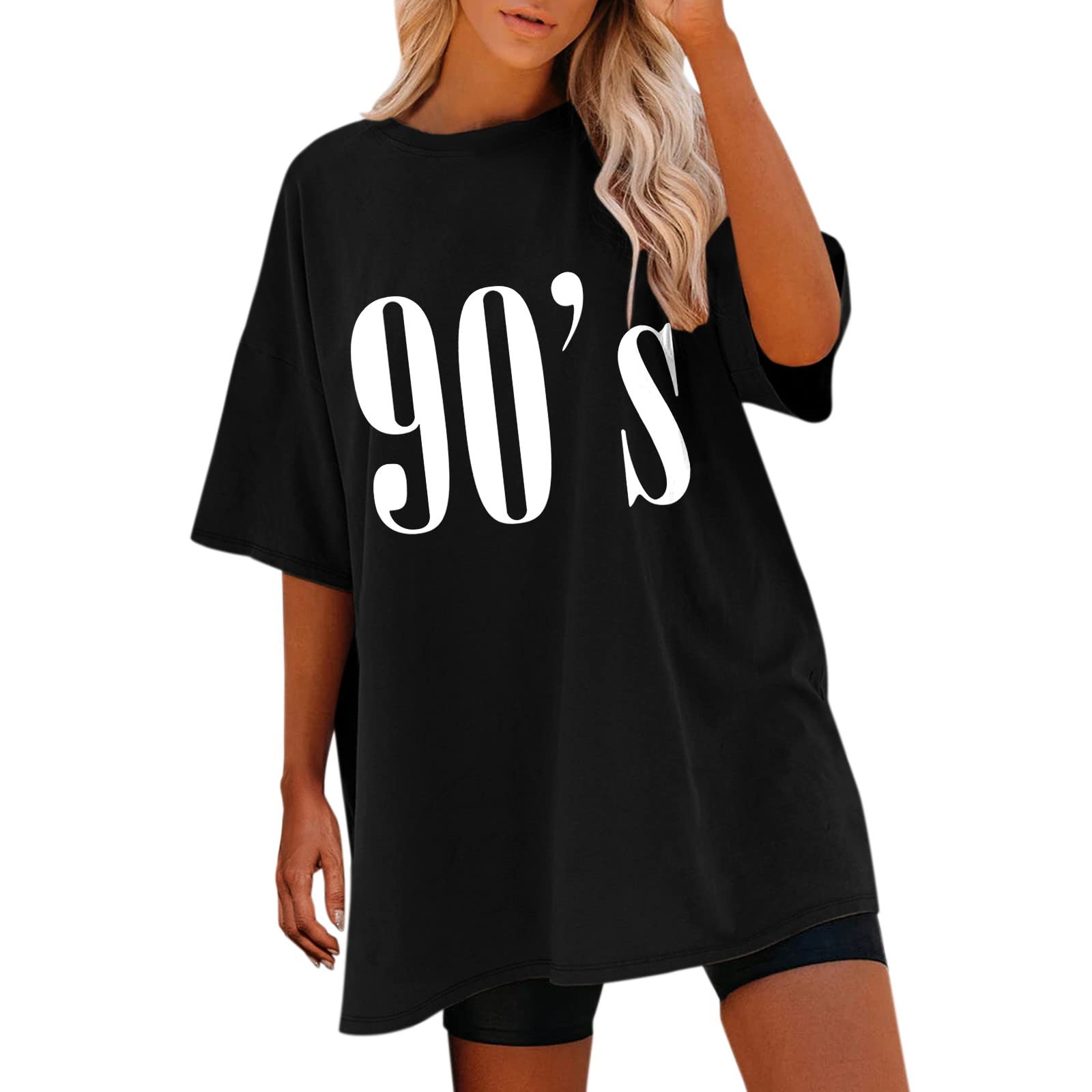Funny Graphic Tees for Women - Oversized Short Sleeve Sun and Moon T-Shirt | Casual Wear, Street Style & Festival Outfits