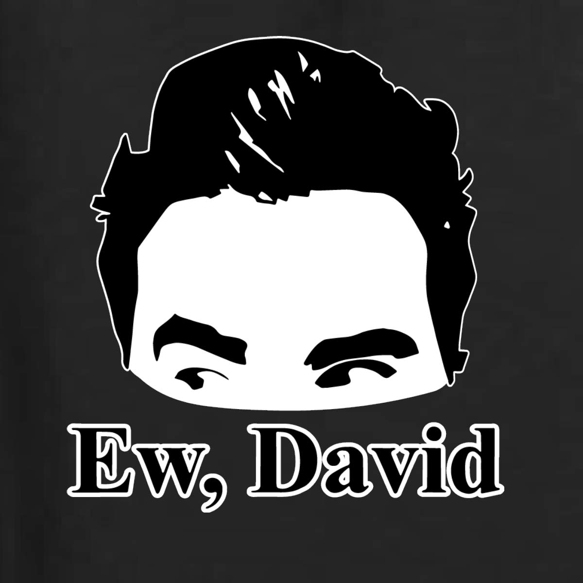 Wild Bobby Funny 'Ew, David' Meme Alexis & Moira Pop Culture Unisex Hoodie Sweatshirt | Schitt's Creek Inspired TV Show Merch | Perfect for Fans, Cosplay & Casual Wear