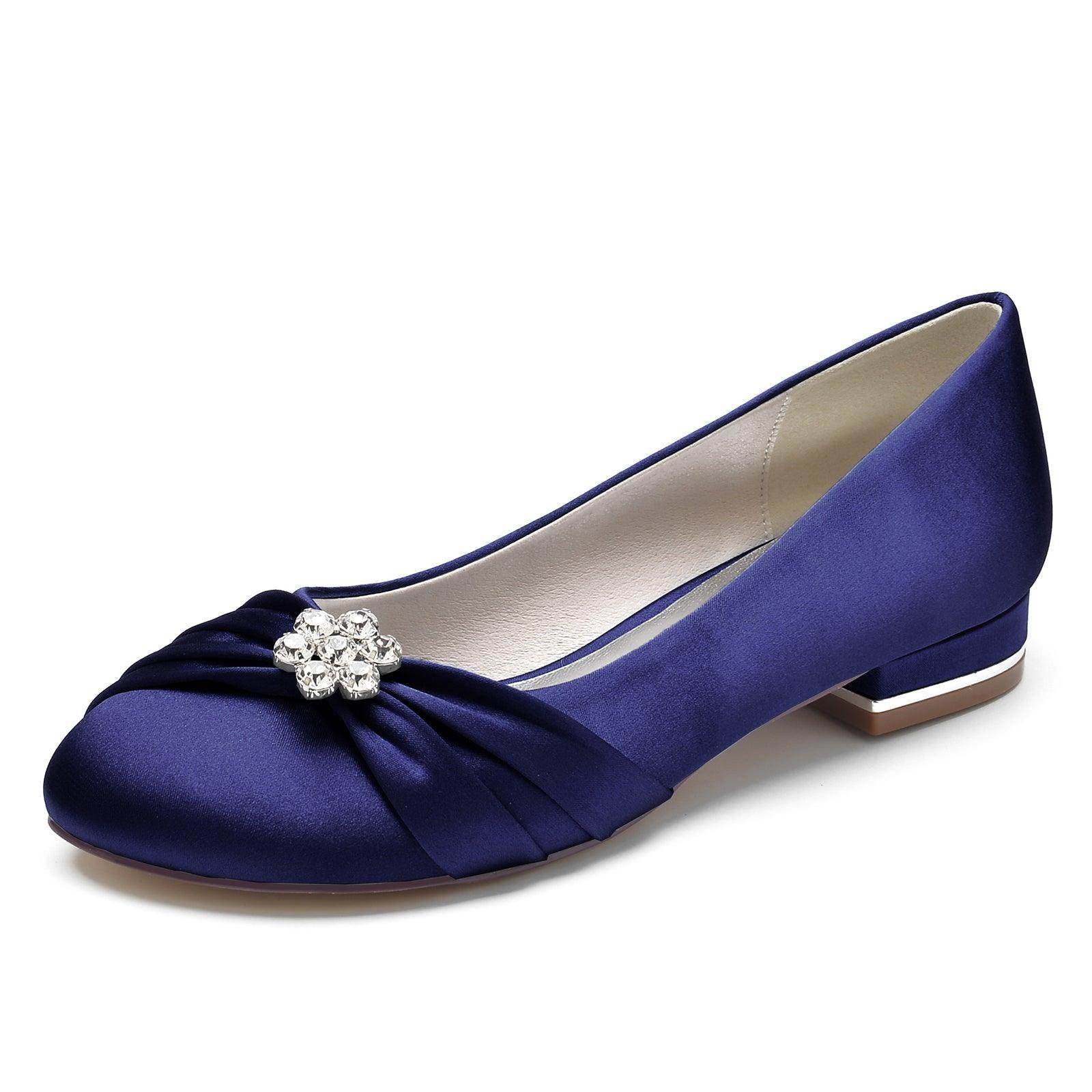 Flat Heel 2.5cm Silk-Like Comfortable Women's Shoes CK0287 - Perfect for Office, Wedding & Casual Wear