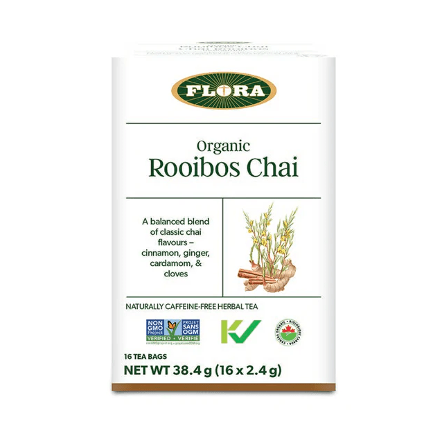Organic Rooibos Chai Herbal Tea - 16 Tea Bags | Caffeine-Free, Antioxidant-Rich | Perfect for Relaxation & Wellness