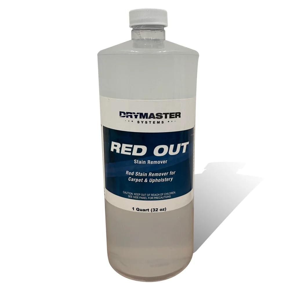 Red Out Carpet & Upholstery Stain Remover - 1 Quart | Food & Drink Dye Stain Treatment | Perfect for Wine, Coffee & Juice Spots on Carpets, Couches & Furniture