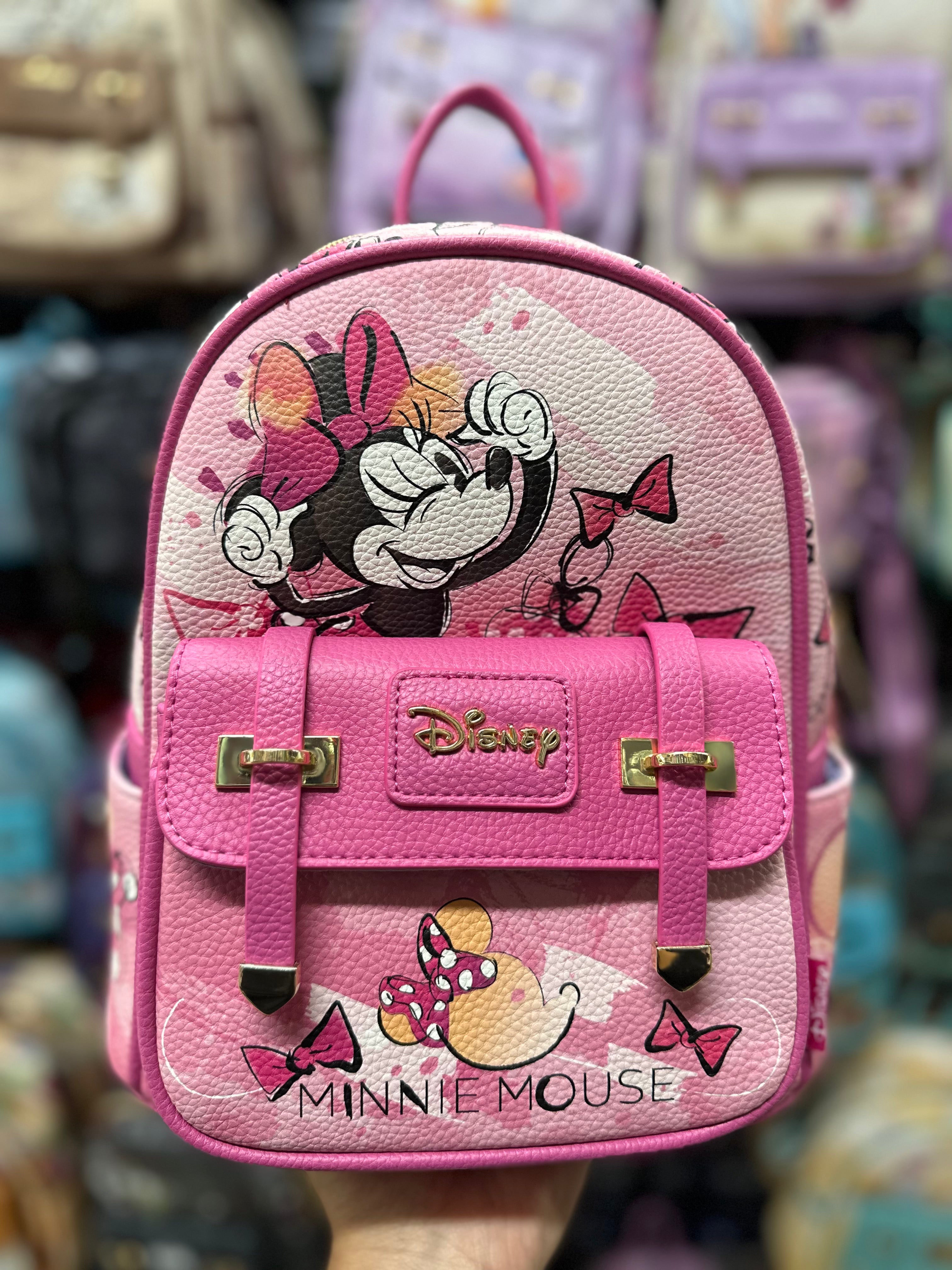 Mini Backpack for Kids & Adults - Small Lightweight Mouse-Shaped Backpack for School, Travel & Everyday Use - Cute Miniature Backpack for Disney Trips, Work & College (Pink)