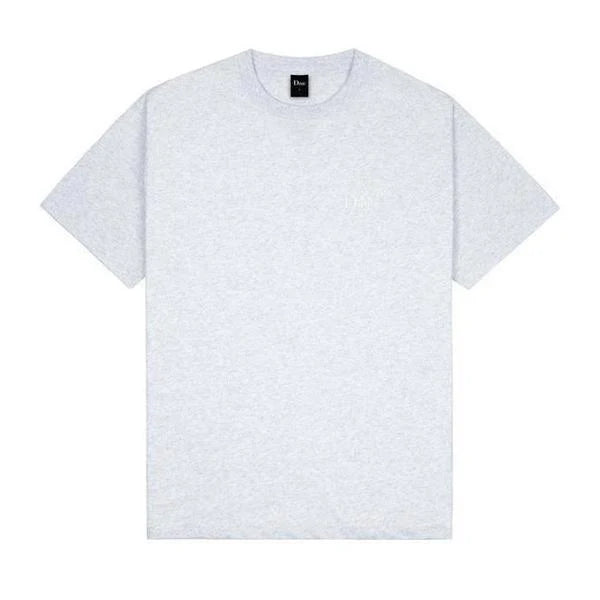 Dime Classic Small Logo T-Shirt for Men & Women - Soft Cotton Crewneck Tee in Ash Gray - Perfect for Casual Wear, Street Style & Everyday Outfits
