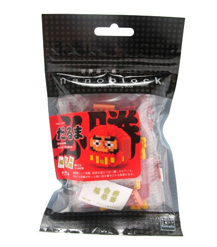 Nanoblock NBC 045 Japanese Daruma Doll Building Blocks Set - Creative DIY Toy for Adults & Kids, Perfect for Home Decoration, Office Display & Stress Relief Activity