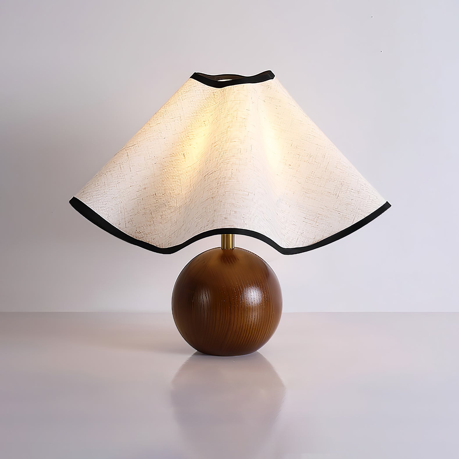 Wavecrest Modern Table Lamp - Stylish LED Nightstand Light for Bedroom, Living Room & Office - Energy Efficient & Adjustable Brightness