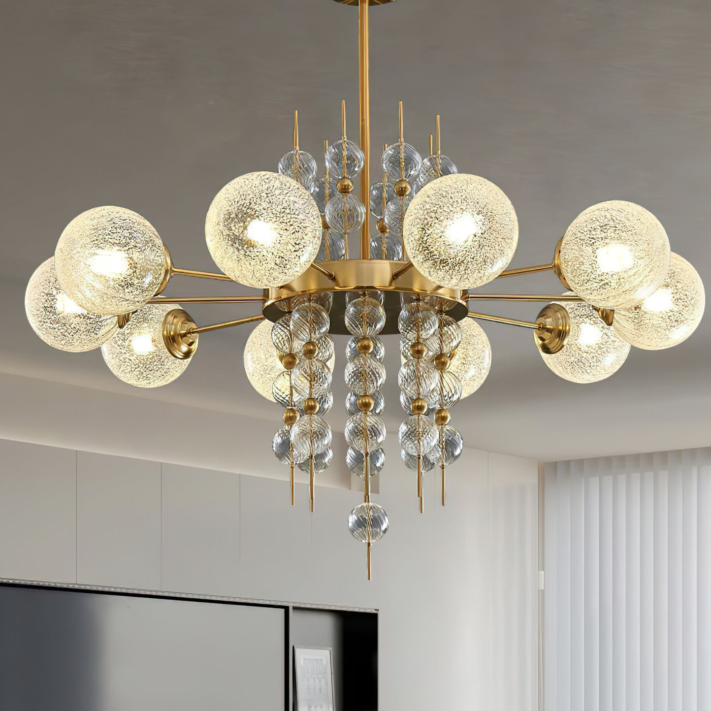 Calypso Chandelier - Elegant Crystal Ceiling Light Fixture for Dining Room, Bedroom & Living Room Decor | Modern Lighting for Home & Office