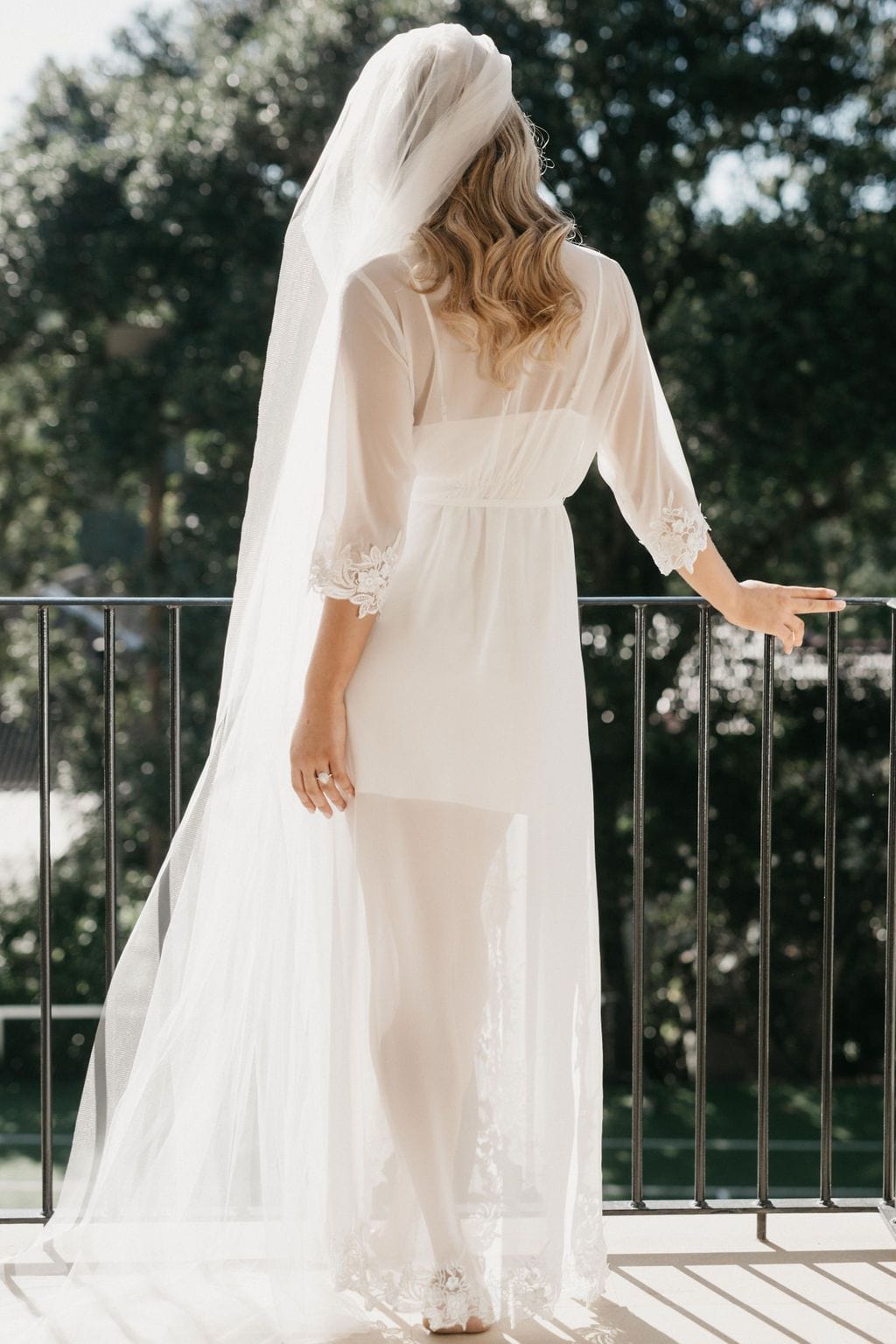 Elegant Iris Lace Trim Maxi Dress with Built-in Slip - Perfect for Weddings, Parties & Special Occasions