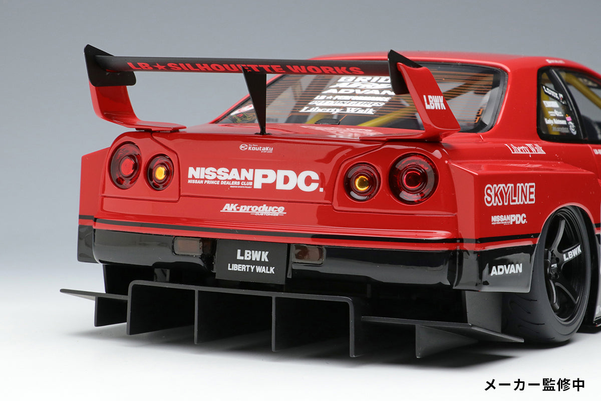 1:18 Nissan Skyline LB ER34 Super Silhouette Diecast Model Car - Tokyo Auto Salon 2022 Limited Edition - Perfect for Collectors, Display & Racing Enthusiasts