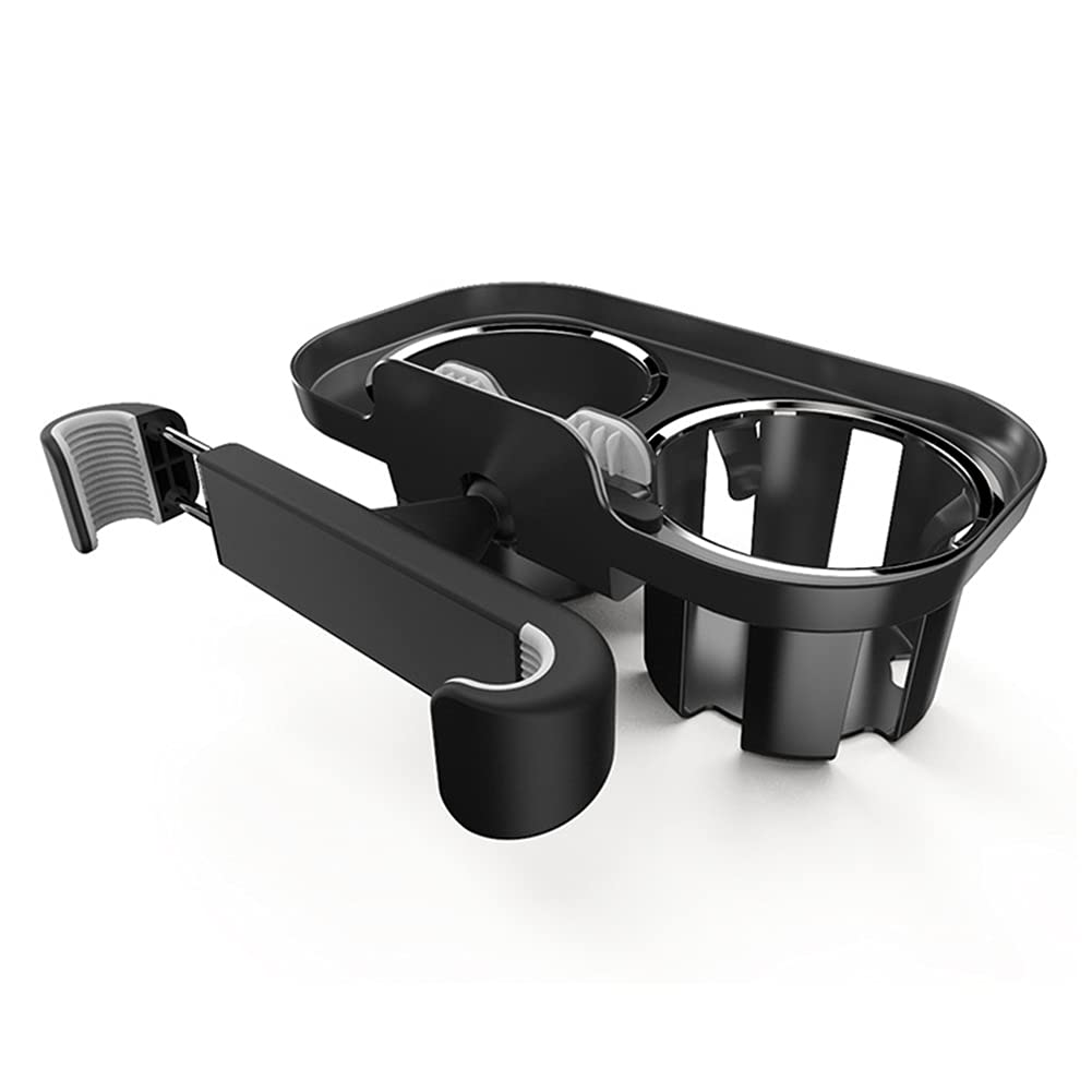 Car Cup Holder Snack Tray - Universal Headrest & Rear Seat Storage Organizer with Drink Holder for Vehicles | Perfect for Road Trips, Family Travel & Commuting