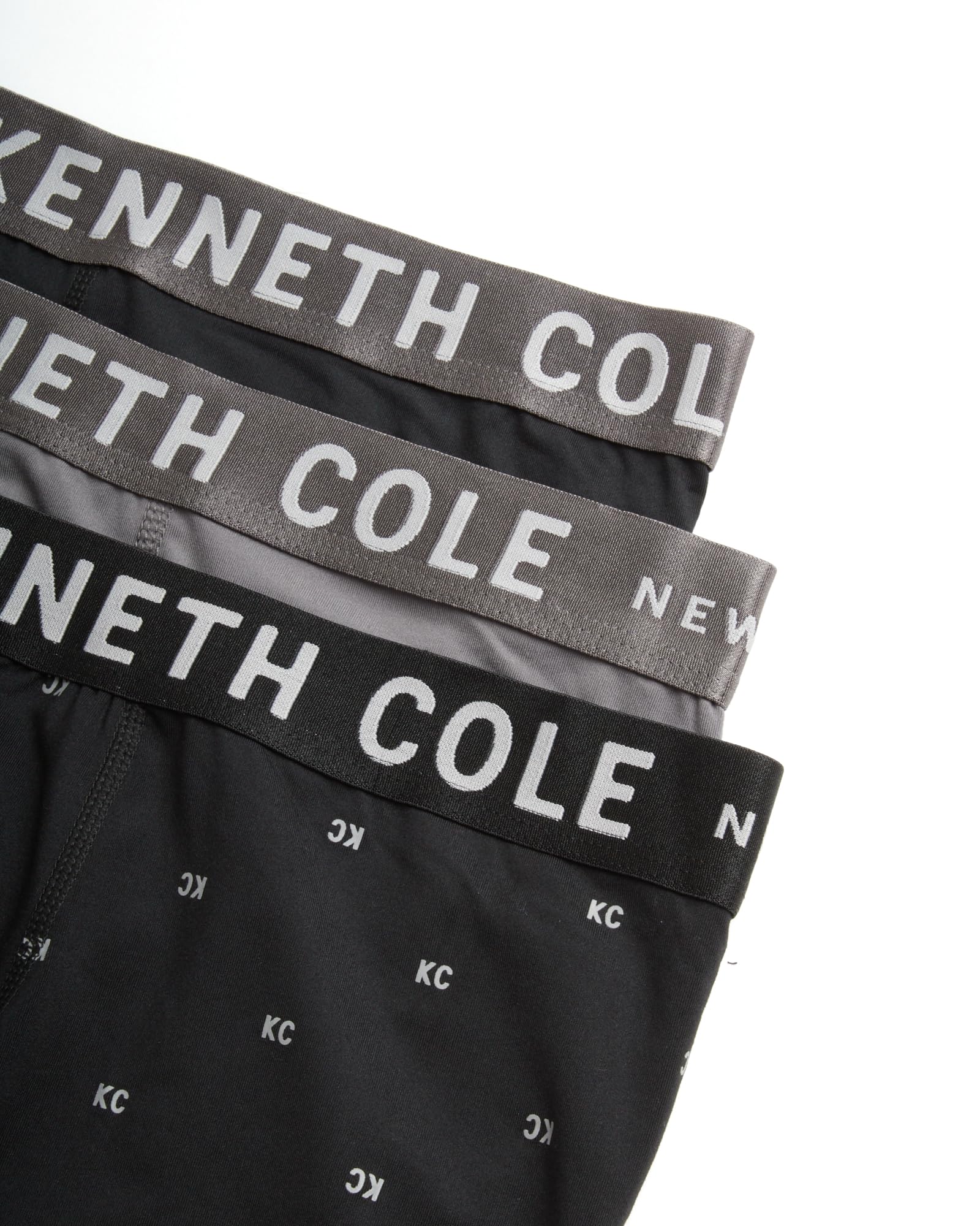 Kenneth Cole Men's Boxer Briefs 3-Pack - Soft Stretch Performance Underwear with Contour Pouch - Breathable Moisture-Wicking Boxers for Everyday Wear & Gym (Sizes S-XL) - Perfect for Work, Travel & Sports Activities