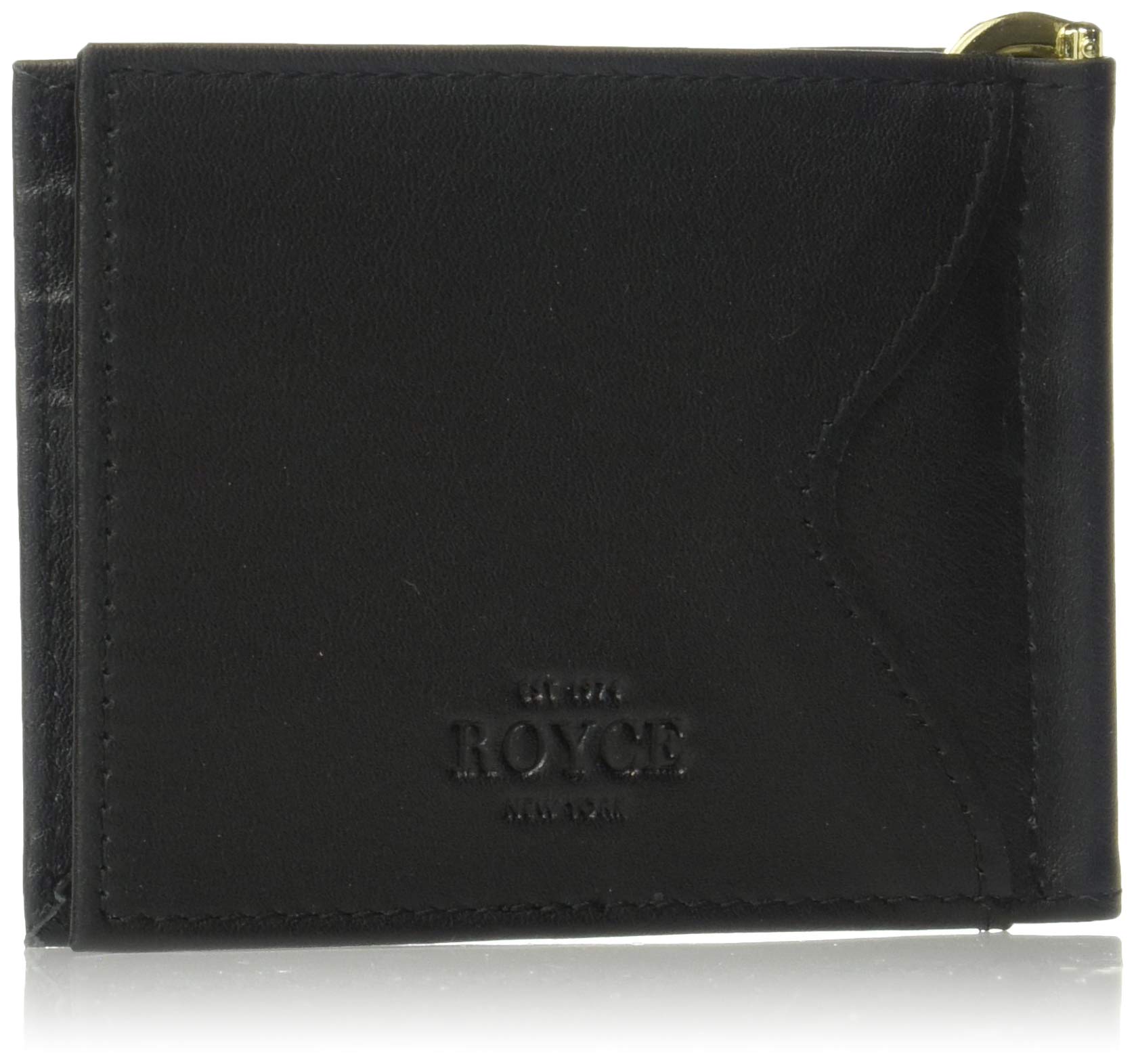 Royce Leather RFID Blocking Money Clip Credit Card Wallet - Slim Leather Wallet for Men with RFID Protection, Black, One Size - Perfect for Travel, Business & Everyday Use