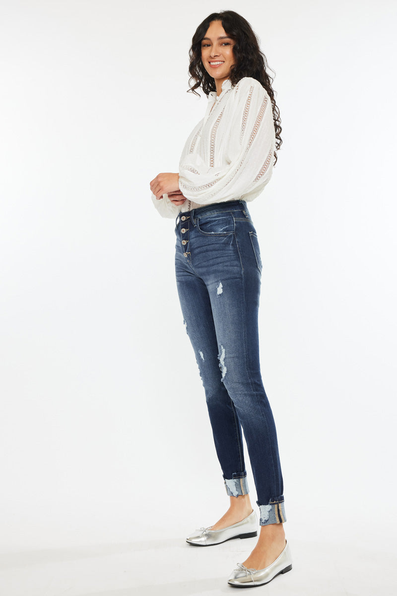 Women's Chelsea High Rise Super Skinny Jeans - Stretch Denim Pants for Women, Slim Fit Ankle Jeans | Perfect for Casual Wear, Office Outfits & Night Out