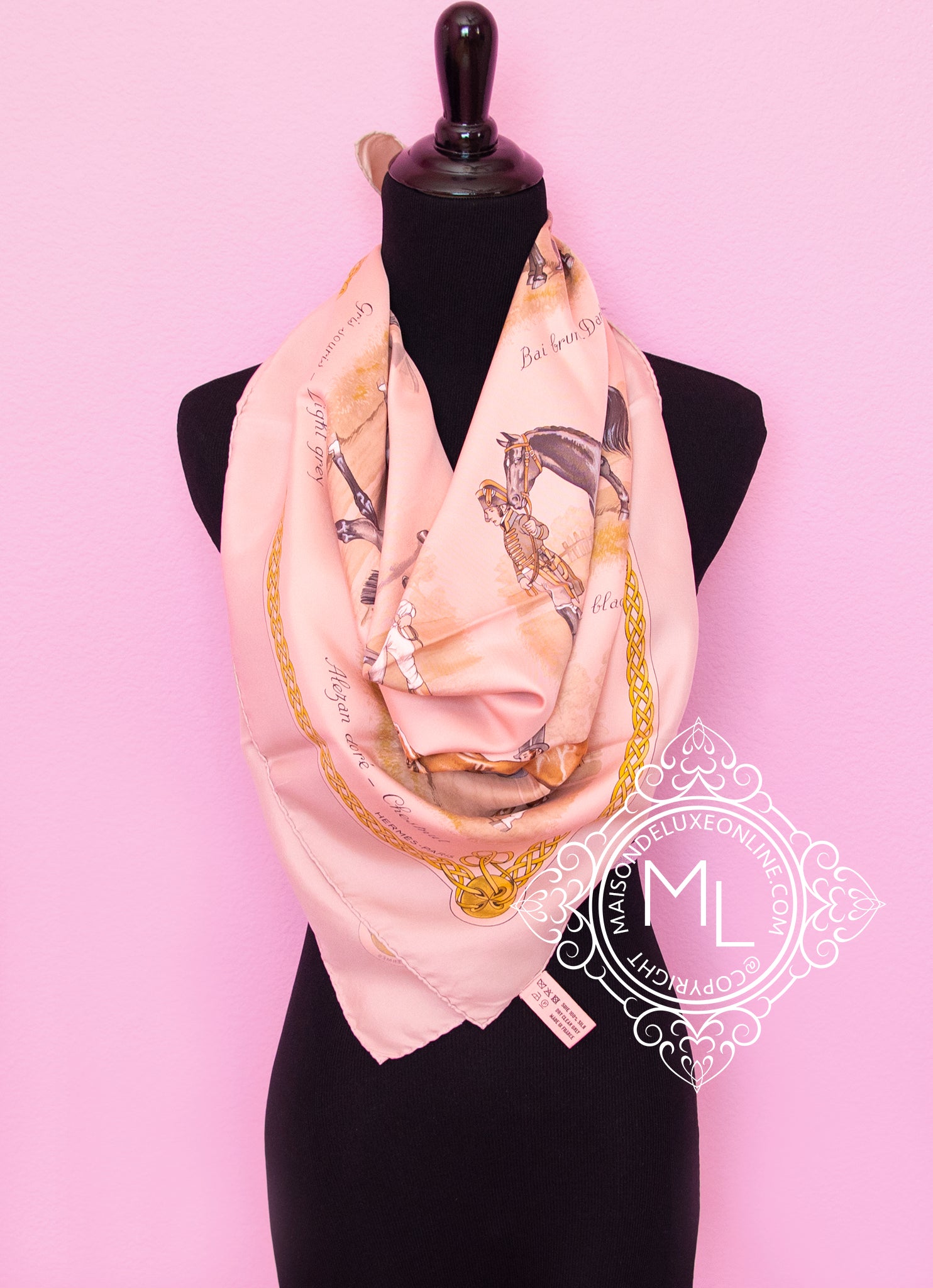 Hermes Pink Dip Dye Surteint Silk 90cm Les Robes Scarf - Luxury Fashion Accessory for Women, Perfect for Gifts, Parties & Special Occasions