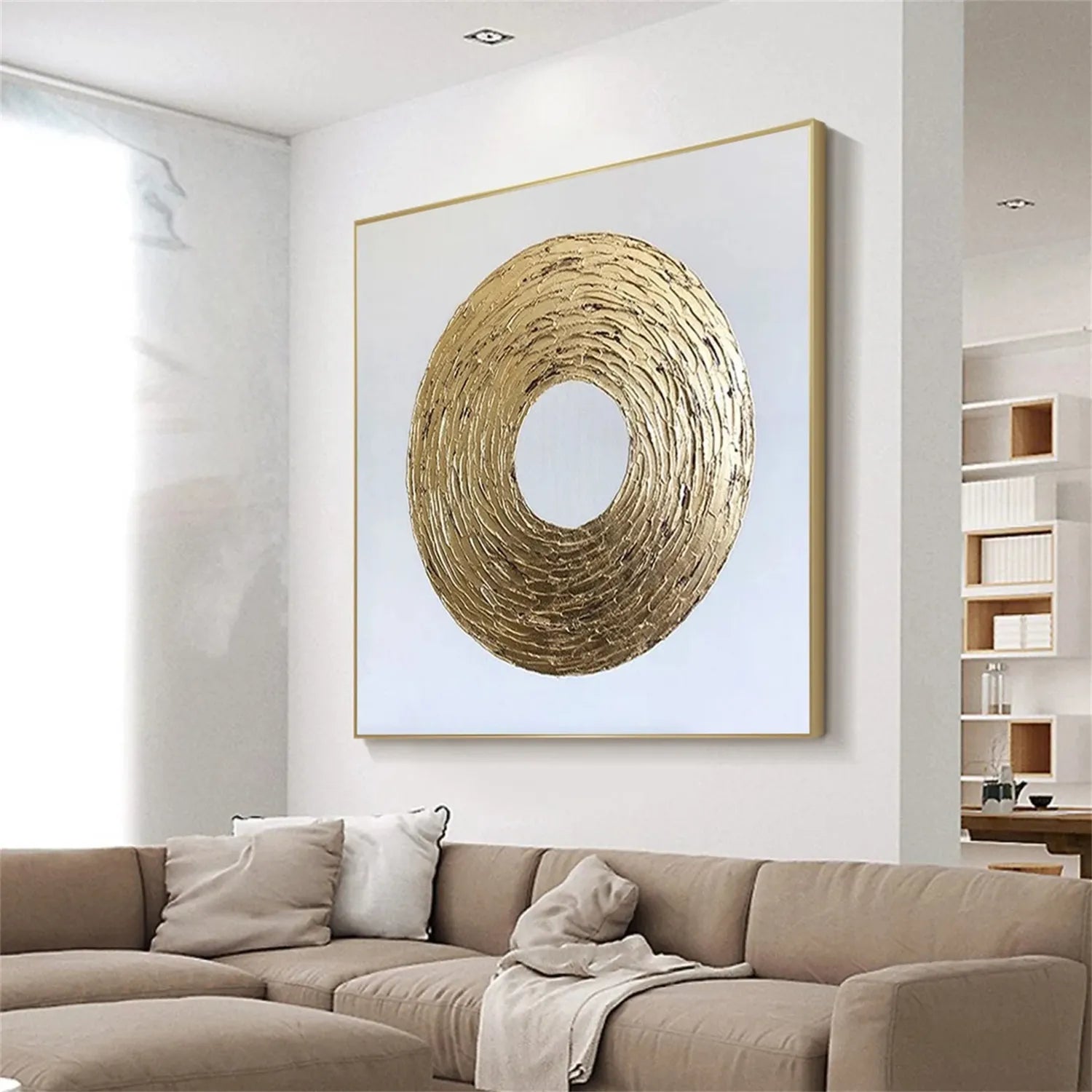 Abstract Painting #AB 249 - Modern Wall Art for Home & Office Decor | Handmade Canvas Artwork | Perfect for Living Room, Bedroom, or Workspace