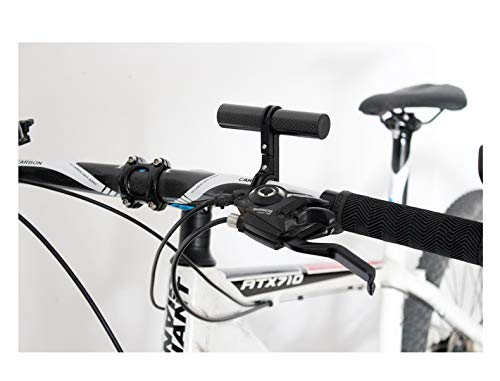 Carbon Fiber Bike Handlebar Extender - Universal Tube Extension Bracket for Road Bicycle Light, Speedometer & Headlight Mount | Perfect for Night Riding & Cycling Accessories Installation