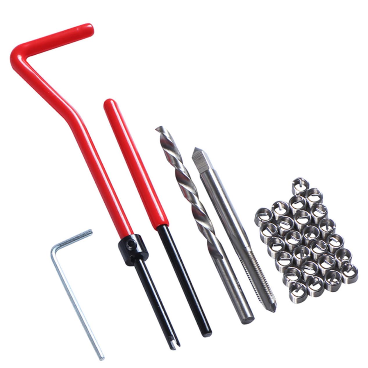 30-Piece Thread Repair Tool Set - High-Quality Alloy Car Repair Kit for Damaged Bolts & Nuts | Perfect for Automotive, Motorcycle & DIY Home Repairs