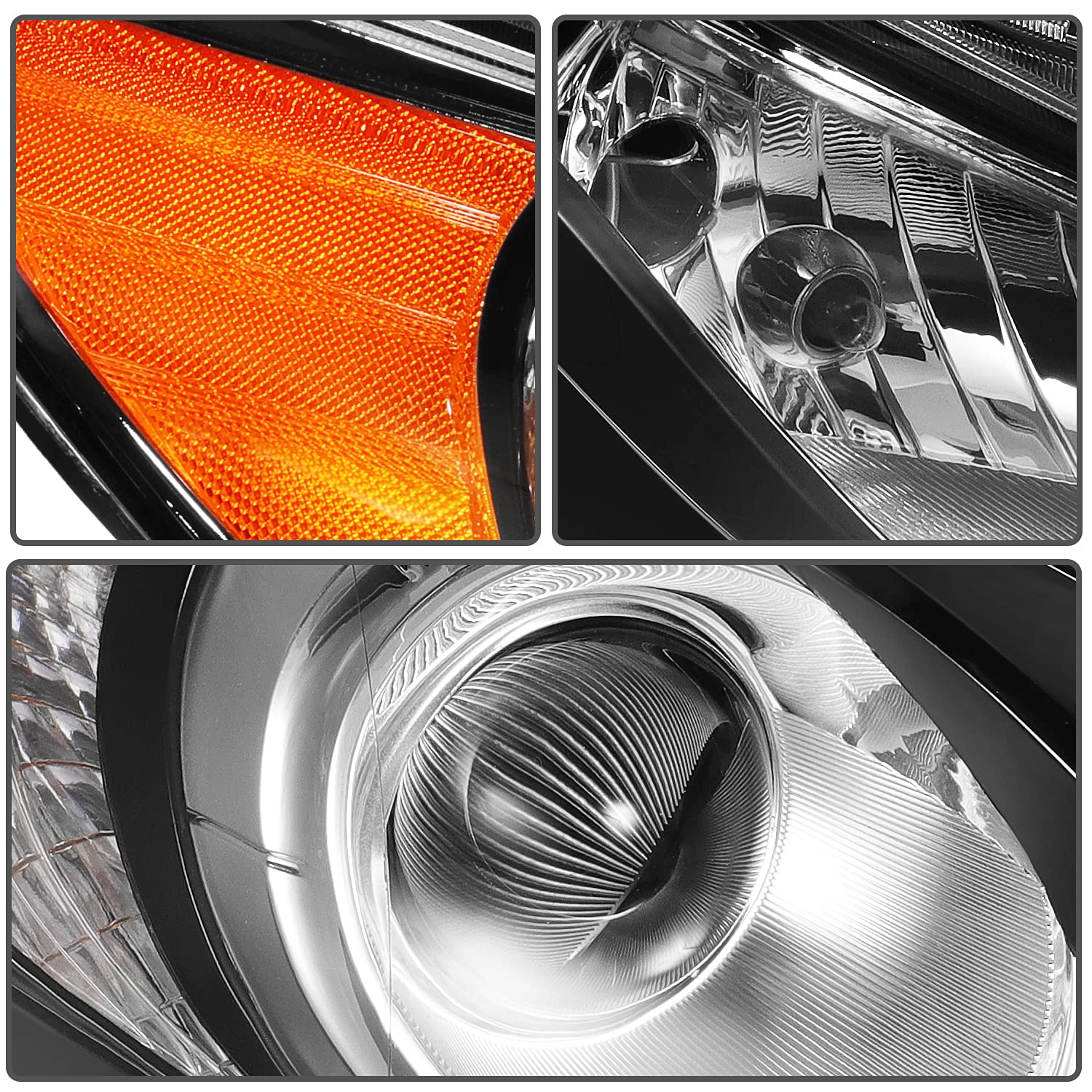 AINTIER Headlight Assembly Replacement for Hyundai Sonata 2011-2014 (Excluding Hybrid Models) - Driver & Passenger Side Headlights - Perfect for Night Driving & Foggy Conditions