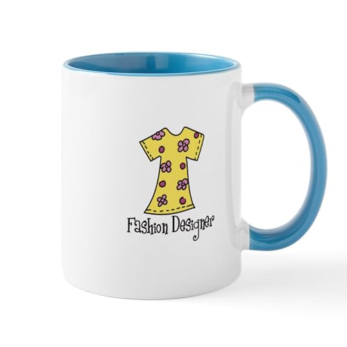 White/Blue Inside - Fashion Designer Mugs