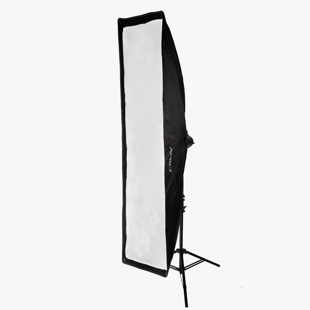 35x160cm Dual Layer Recessed Collapsible Strip Softbox for Photography Lighting - Perfect for Studio, Portrait, and Product Photography