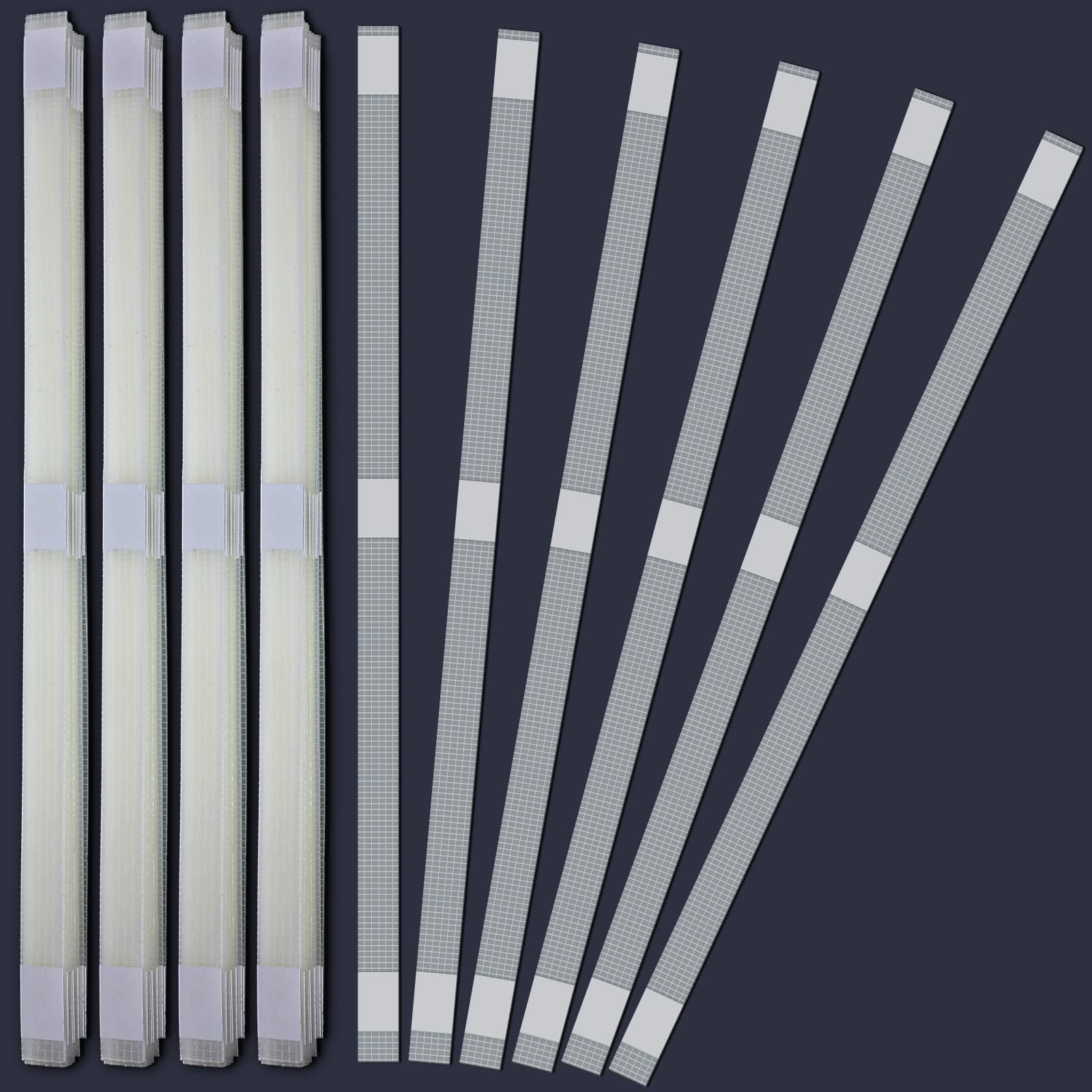 Outus 50 Pcs Strong Adhesive Mesh Glue Strips - 12mm Book Binding Repair Tape for Albums, Photos, Documents | Perfect for Scrapbooking, Picture Framing & File Organization