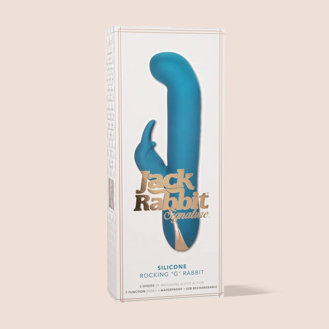 Jack Rabbit® Signature Silicone Rocking G Rabbit Vibrator - Dual Stimulation G-Spot & Clitoral Massager for Women - Perfect for Solo Play & Couples Intimacy