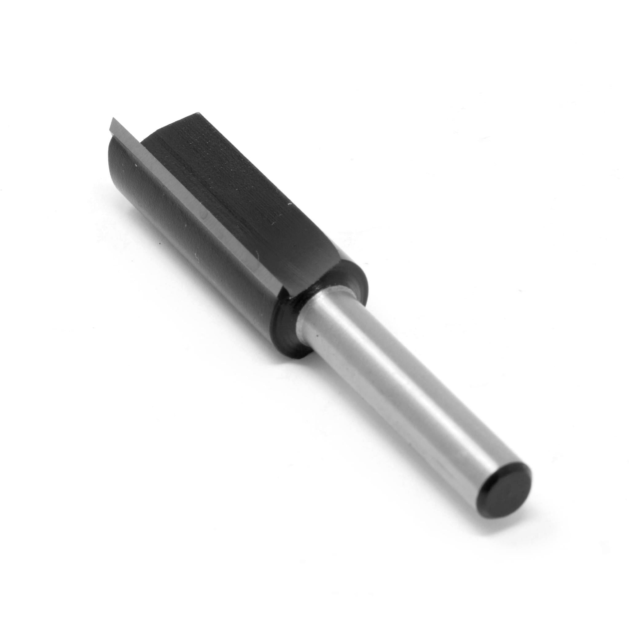 WEN RB108FF 1/2 Inch Straight 2 Flute Carbide Tipped Router Bit with 1/4 Inch Shank - 1-1/4 Inch Cutting Length for Woodworking, Cabinetry, and DIY Projects